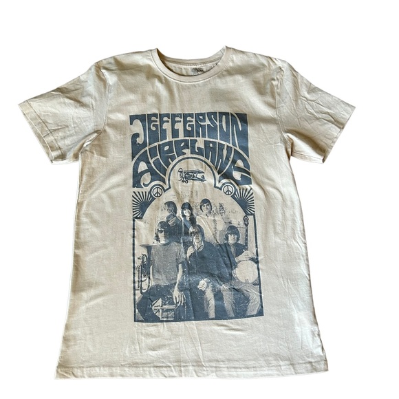 Nasty Gal Tops - Jefferson Airplane band tee